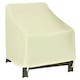 image 6 of Outsunny Furniture Cover Single Chair Protector 600D Oxford 68x87x44-77cm White