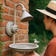 image 2 of Shower Head Bird Bath or Feeder all metal garden bird lover gift