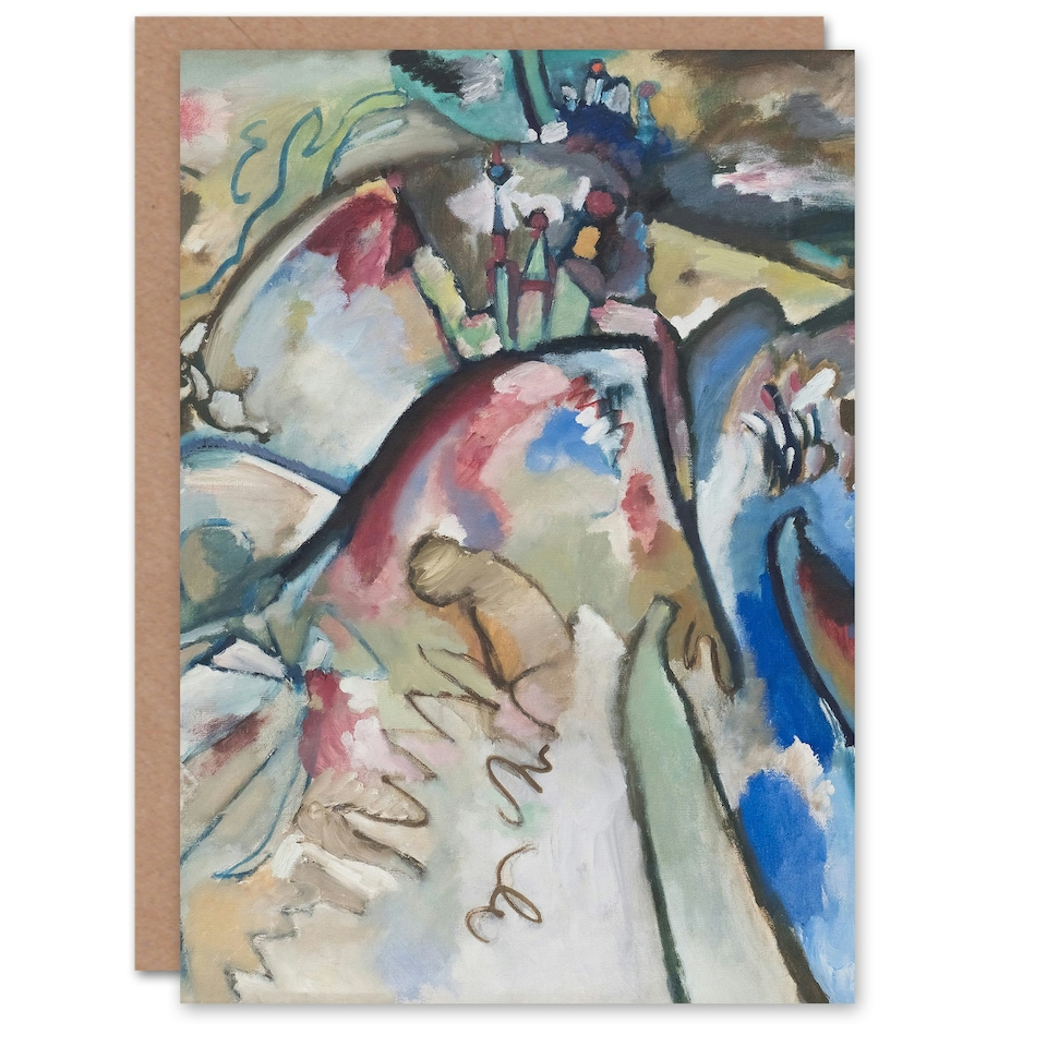 image 1 of Wassily Kandinsky Art Card Improvisation 21A Abstract Landscape