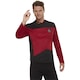 image 1 of Star Trek: The Next Generation Mens Command Uniform Costume Top | Red | Red/Black | L | 1