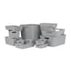 image 1 of Wham Studio 13 Piece Multi-Size Set Plastic Storage Baskets Ice White Grey