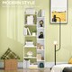 image 3 of HOMCOM 6-Tier Bookshelf Freestanding Decorative Storage Shelves for Home White