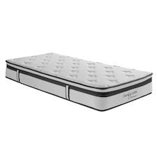 Cygnus Memory Foam & Pocket Spring Mattress Orthapedic Single Double King | White | Single
