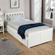 image 4 of Single 3ft Pine Wooden Bed Frame 3ft Underbed Storage Drawers Bedroom Furniture