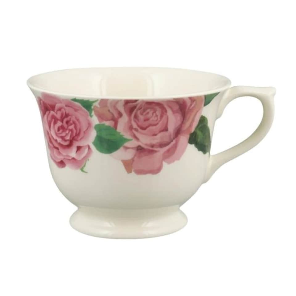 image 1 of Tea Cup: Emma Bridgewater Roses Large Tea Cup and Saucer White