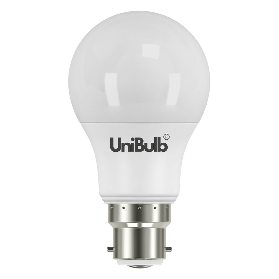 image 1 of UniBulb LED GLS B22 806lm 7.3W 6500K (Daylight) Light Bulb - Pack of 4