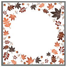 Decorative autumn (Picture Frame) Grey | M