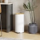 image 2 of HOMCOM Kitchen Bin, 30 Litre Pedal Rubbish Bin with Removable Bucket, White