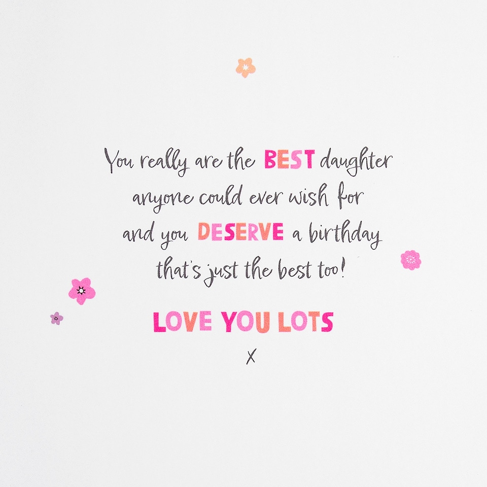 image 1 of Hallmark Birthday Card For Daughter - Cute Forever Friends With Flower Design