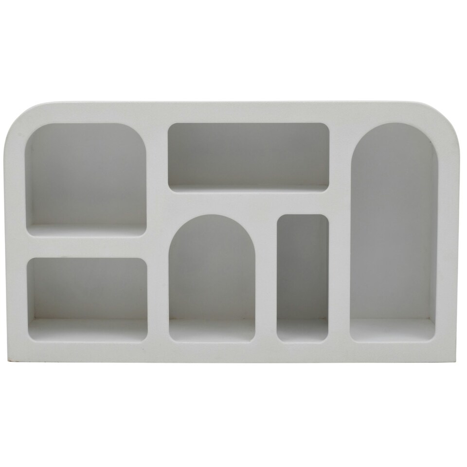 image 1 of Udaipur Wood Medium Sideboard / Display Cabinet / Bookshelf White