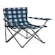 image 1 of Mountain Warehouse Folding Chair Patterned Handy Lightweight Outdoor Camping Blue