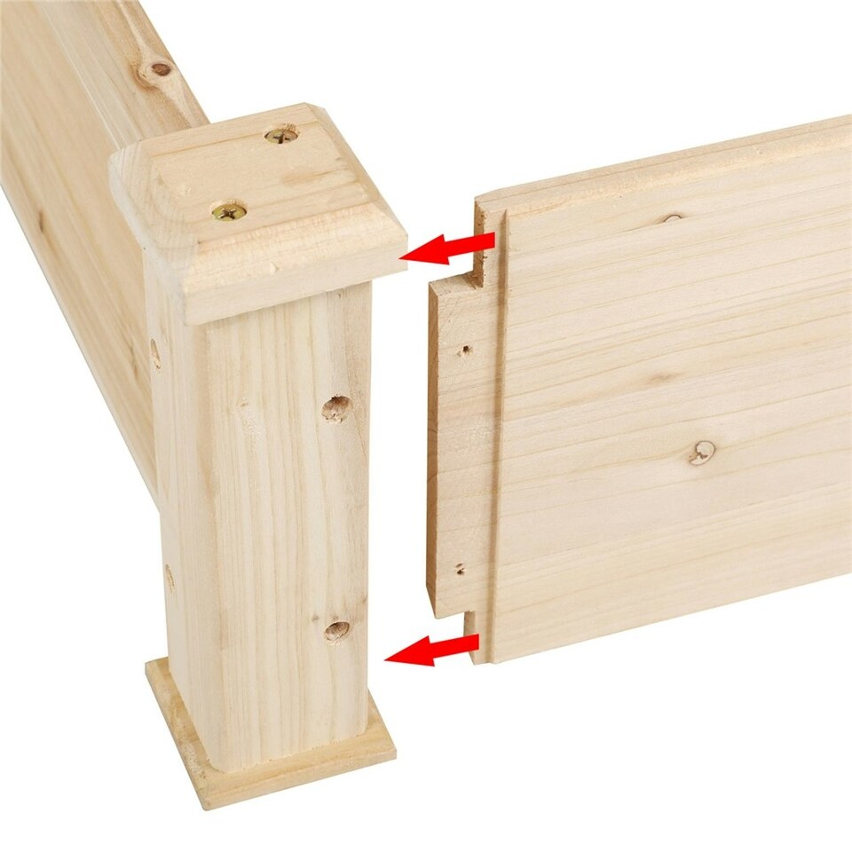 image 1 of Yaheetech 3 Tier Raised Garden Bed Fir Wood Planter