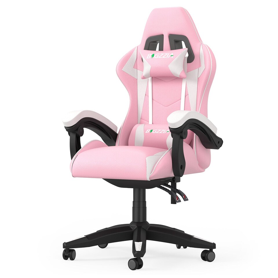 image 1 of Rattantree Reclining PU Leather Gaming Chair With Lumbar Support