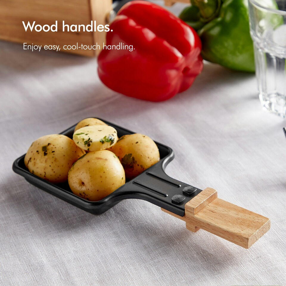 image 1 of VonShef Raclette Grill Stone Electric for 8 Person 1200W