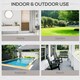 image 5 of Outsunny Garden Patio Rattan Wicker Furniture Single Cube Chair Sofa Outdoor Grey