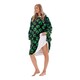 image 3 of Minecraft Unisex Adult Fleece Sherpa Lined Oversized Blanket Hoodie | Black | Black/Green | One Size | 1