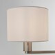 image 4 of Daley 3 Light Multi Arm Ceiling Pendant Matt Nickel, Vintage White Silk Effect, E14