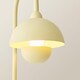image 5 of ValueLights Tilly Pastel Yellow Arched Dome Shade Metal Floor Lamp | Yellow