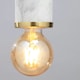 image 5 of BHS Romano Marble E27 Cable Set with 95mm Bulb | Gold | Brass | 1