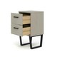 image 4 of Texas, 2 Drawer Bedside Cabinet Grey