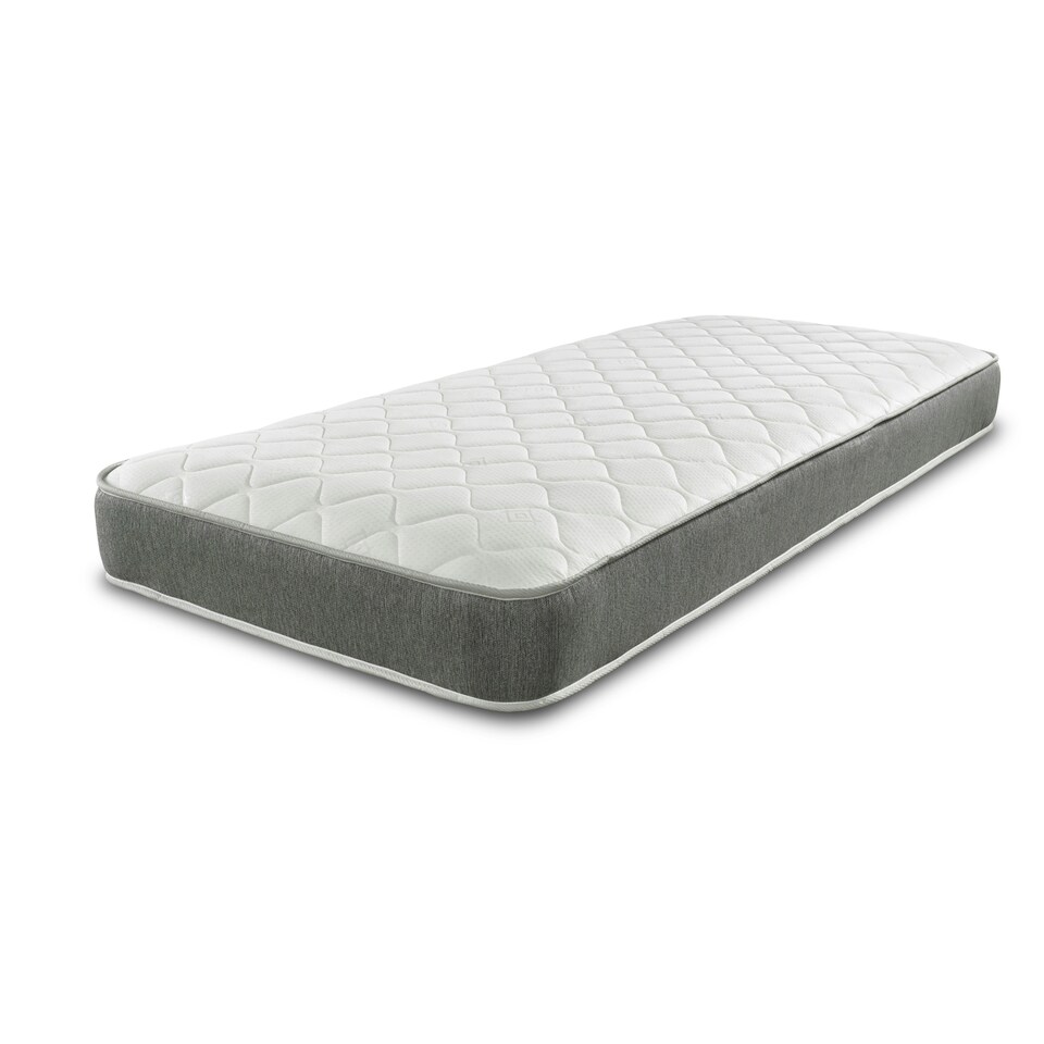 image 1 of 7-Inch Hybrid Sprung Mattress - Soft Firmness Deep Quilted Sleep Surface Grey | King