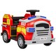 image 1 of AIYAPLAY Ride on Fire Truck, 12V Kids Electric Car with Sirens, Flashing Lights, Firefighting Tools, Music, Horn, Slow Start, Gift for Boys and Girls, Red