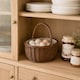 image 9 of Wickerfield Wicker Picnic Shopping Basket with Handle and Built-in Liner (Small)