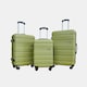 image 1 of OHS 4 Wheel Hard Shell Travel Luggage Suitcase Set of 3 | Green | Olive Green | 3