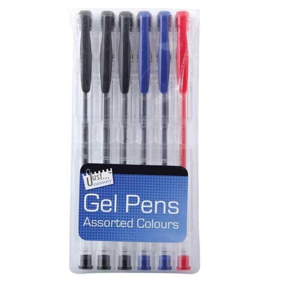 image 1 of Just Stationery Gel Pen (Pack of 6)