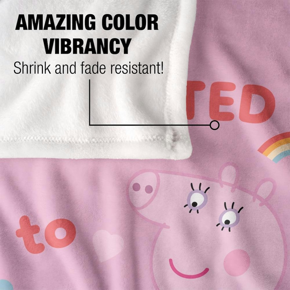 image 1 of Peppa Pig Promoted To Big Sister Blanket - White - One Size