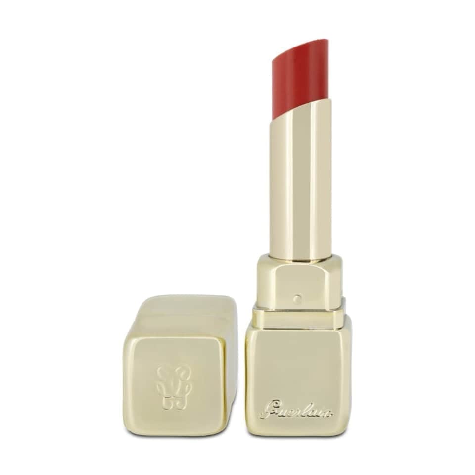 image 1 of Guerlain KissKiss Shine Bloom Rouge Hydration Lipstick 319 Peach Kiss N/A