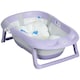 image 1 of ZONEKIZ Foldable Baby Bathtub w/ Non-Slip Support Legs, Cushion Pad - Purple