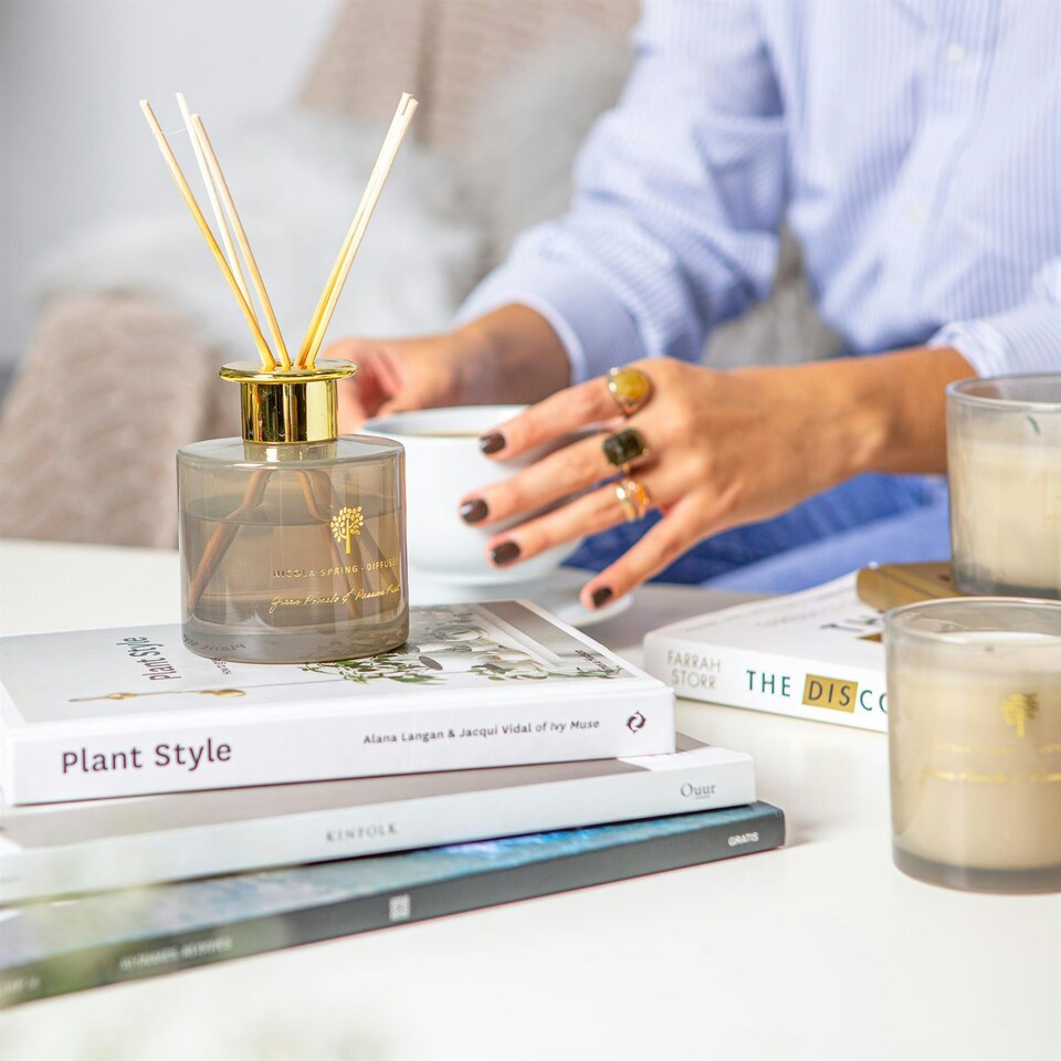 image 1 of Nicola Spring Reed Diffuser - 200ml - Green Pomelo & Passion Fruit