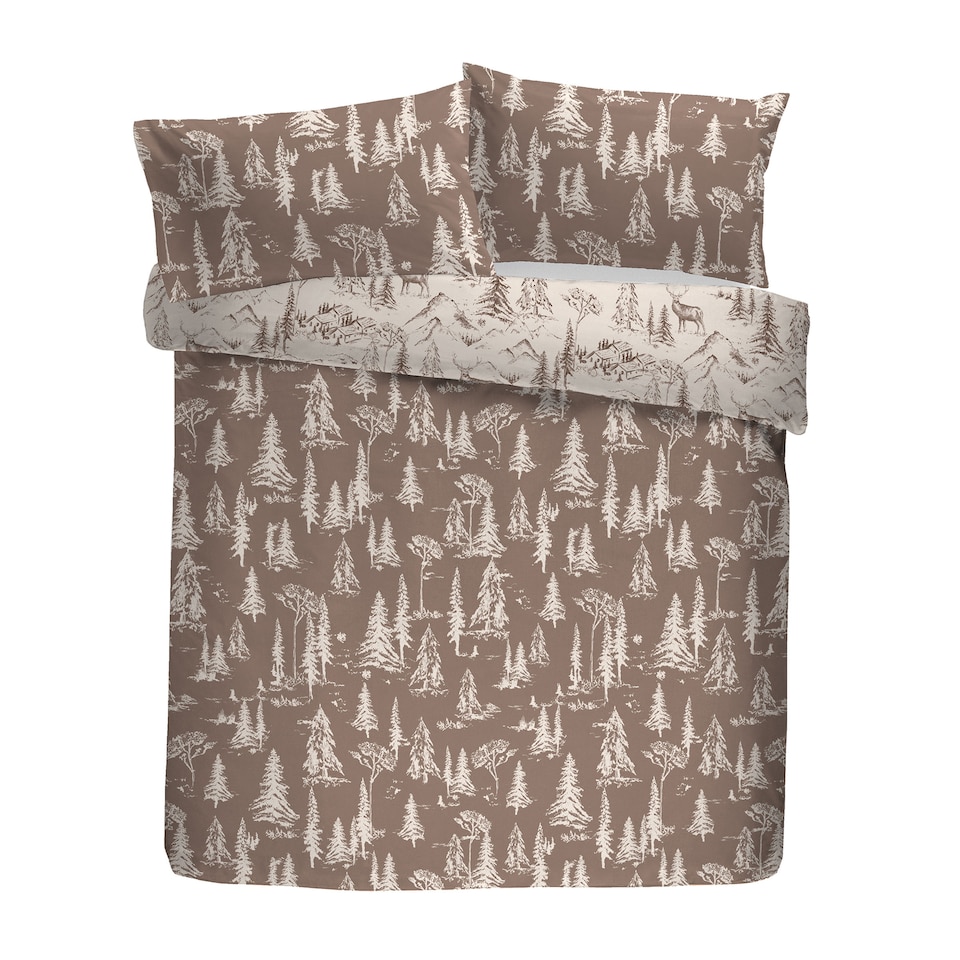 image 1 of D & D Alpine Stag Duvet Cover Set Natural