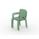 image 2 of Porto 4 Seater Stacking Round Dining Set - Steel - Olive