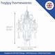 image 6 of Matt White Shabby Chic Chandelier Style Pendant Ceiling Lamp Shade with Acrylic | White | White | 1