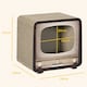 image 7 of PawHut 2 in 1 Cat House TV Shape Corrugated Cardboard with Catnip, Brown