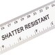 image 3 of Q-Connect Ruler Shatterproof 300mm White (Features inches on one side and cm/mm on the other)