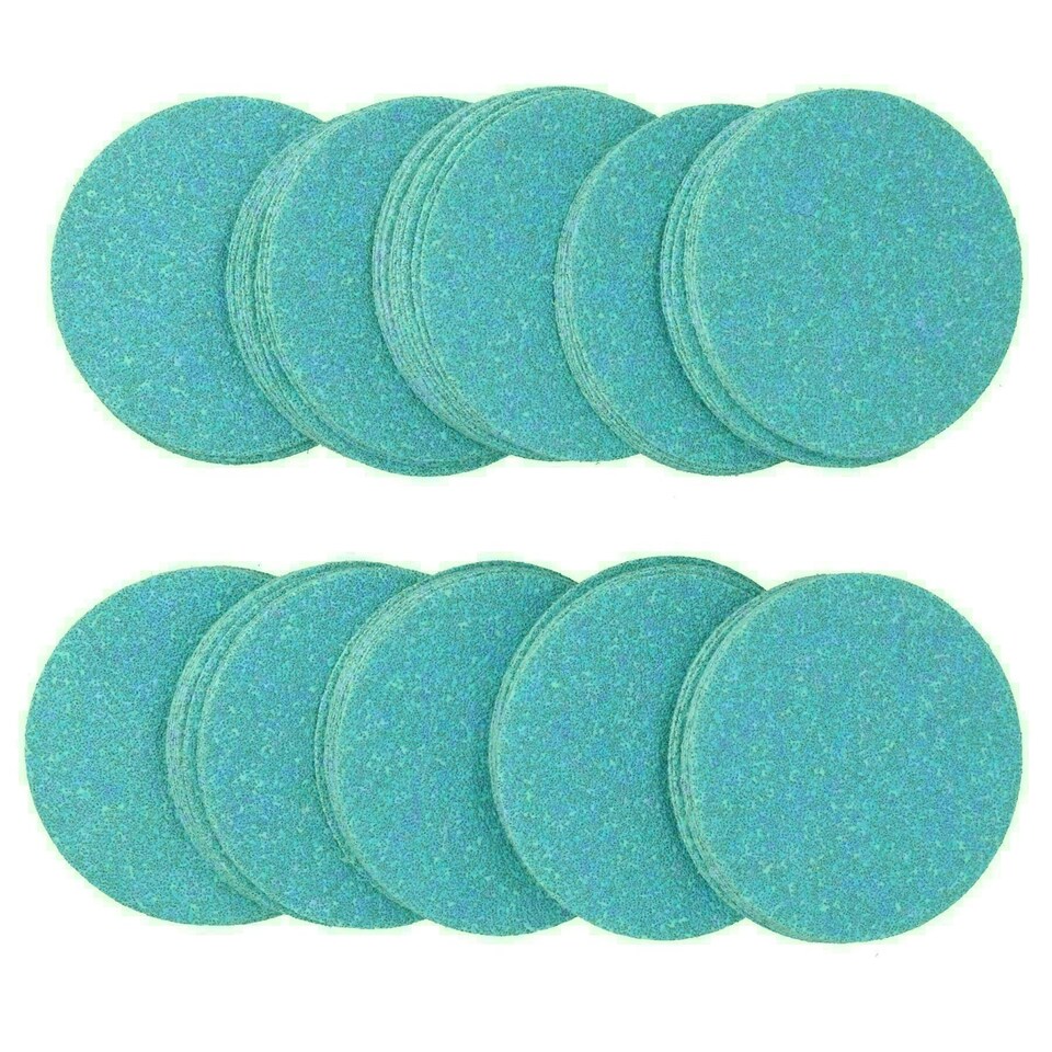 image 1 of 75mm Ceramic Abrasive Sanding Polishing Discs Hook And Loop 80 grit 500pc