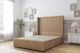 image 1 of Sloomy Rutherford Latte Dumfries Divan Bed Base No Drawers With 54 Inch Wingback Headboard & 12 Inch Matching Footboard | Brown | Latte | Single | 1