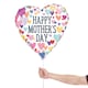 image 2 of Sprinkled Watercolour Hearts Happy Mother's Day Heart Shape Foil Helium Balloon 46cm / 18 in | Multi