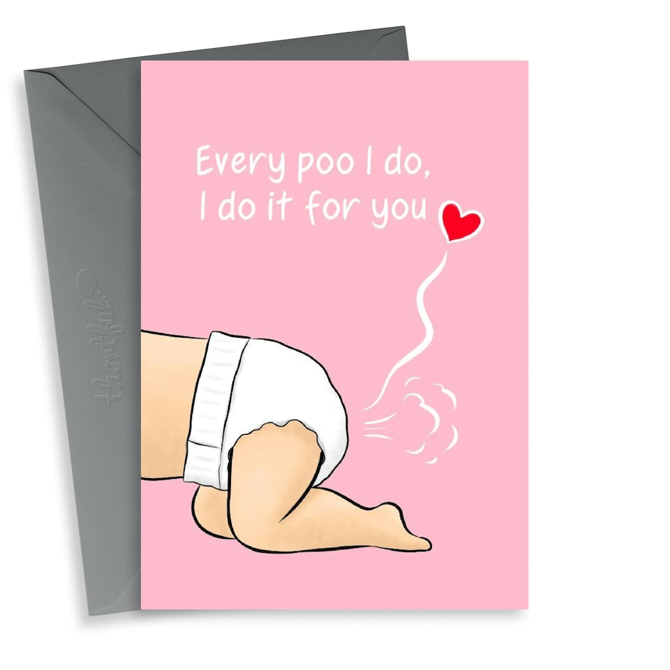 image 1 of Funny Baby Poo Mother's Day Card For Mum