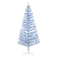 HOMCOM Artificial Fibre Optic Christmas Tree Seasonal Decoration w/ 26 LED