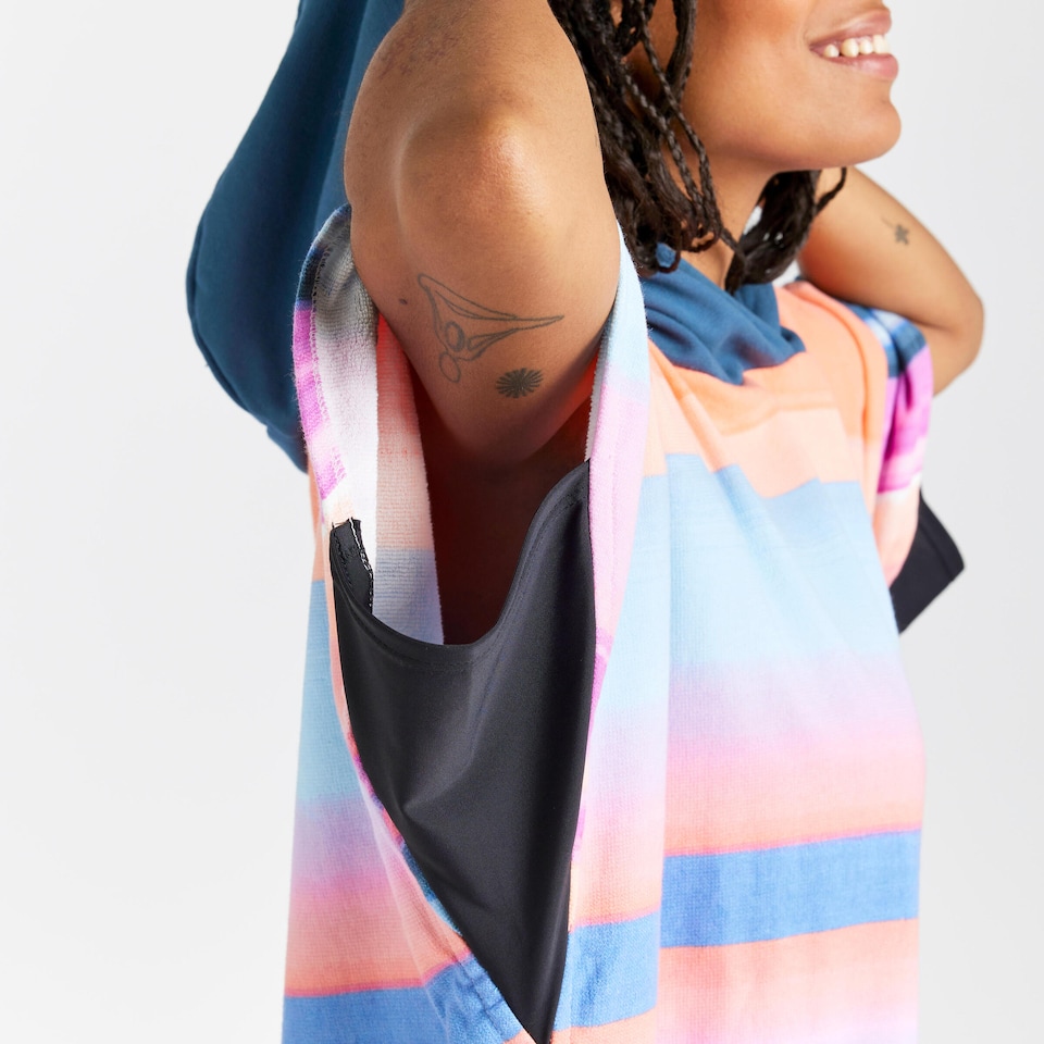 image 1 of Decathlon Adult surf beach poncho >150 cm, 500 Sunset pink
