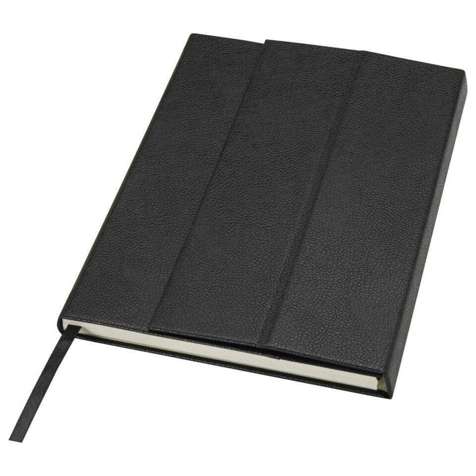 image 1 of Marksman Alejandra Hard Cover Recycled Plastic A5 Notebook - Solid Black - One Size