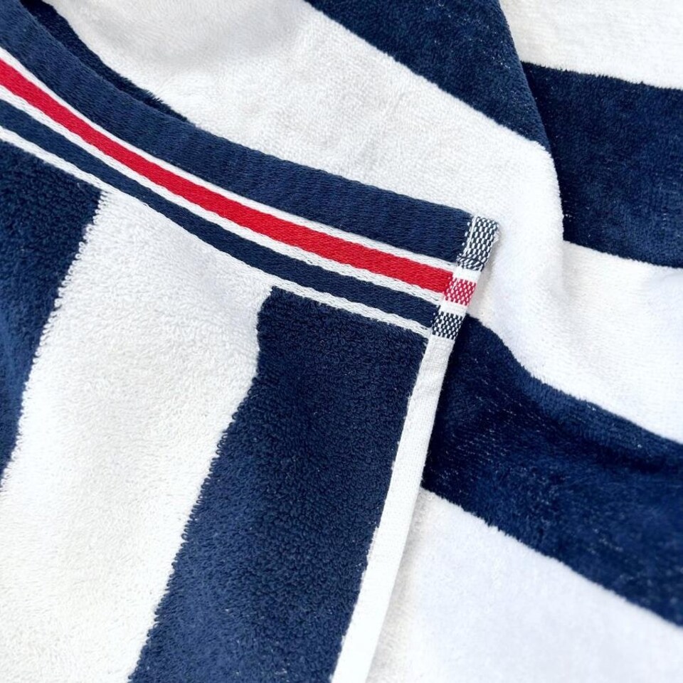 image 1 of Nautical Striped Beach Towel 70 x 140cm - 100% Cotton Multi | Rainbow Stripe | One size