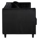 image 3 of Farah Three Seater Black Velvet Sofa Black