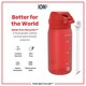 image 5 of Leak Proof Kids Water Bottle, BPA Free, 350ml (12oz) | Red | Red With Straw