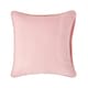 image 1 of Homescapes Cotton Rajput Ribbed Pink Cushion Cover - 45 x 45 cm Pink