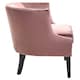 image 3 of Interiors by Premier Pink Velvet Studded Chair, Easy to Clean Leather Armchair, Body Supportive Accent Chair